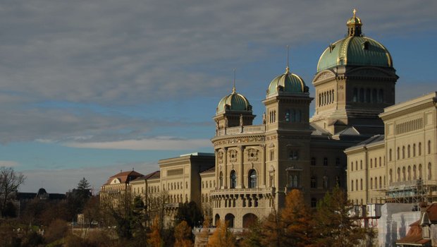 Das Bundeshaus in Herbststimmung.