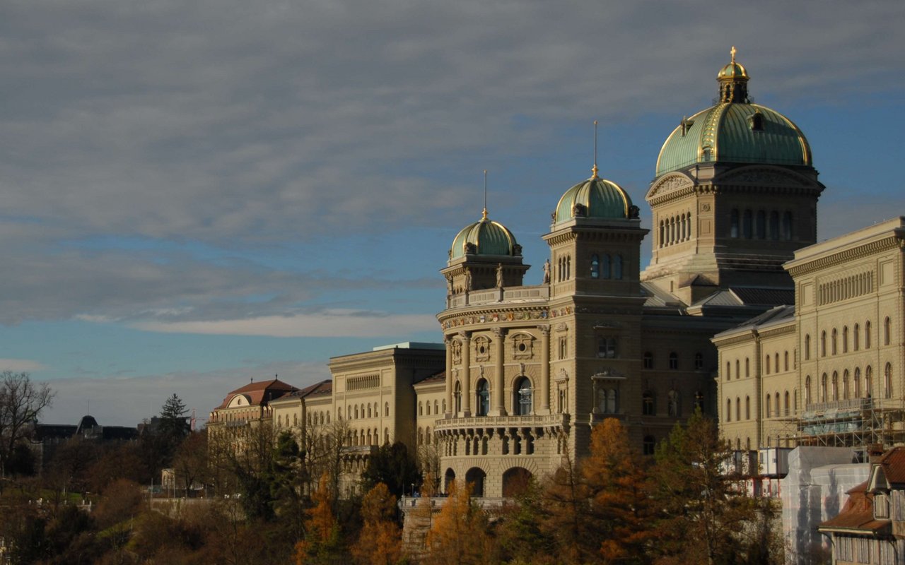 Das Bundeshaus in Herbststimmung.