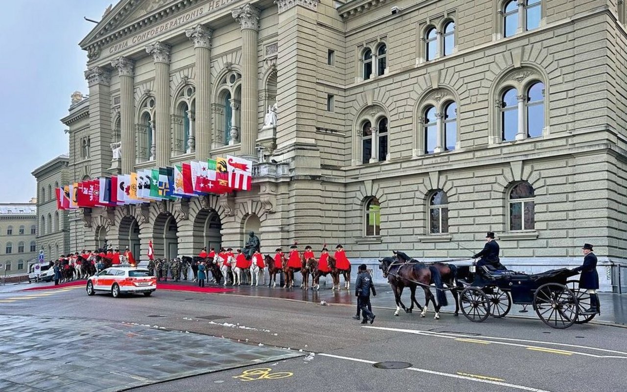 Kavallerie vor dem Bundeshaus (Symbolbild).