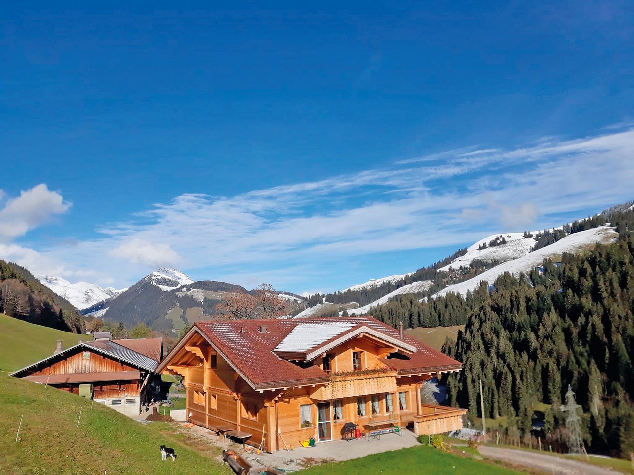 Der Betrieb der Familie Bergmann in Abländschen.Bild: Martin Bergmann