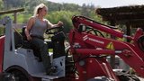 Junglandwirtin Manuela Lerch arbeitet auch gerne mit Maschinen. 