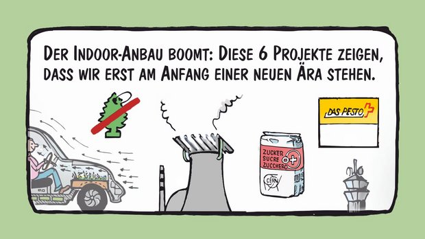 Sechs Projekte zum Indoor-Anbau – Cartoons von Marco Ratschiller / Karma Marco Ratschiller / Karma zeigt mit sechs Projekten, dass wir erst am Anfang der Indoor-Anbau-Ära stehen.