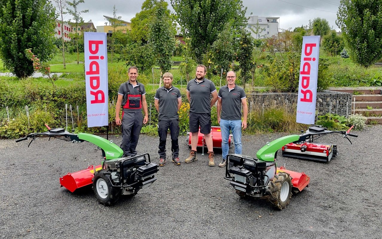 Die Konstrukteure des Rapid Kipos: Christian Häfeli, Beni Heiler, Simon Keller und Lukas Zumsteg.