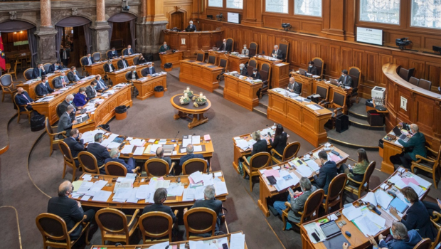 Der Saal des Ständerates im Bundeshaus in Bern.