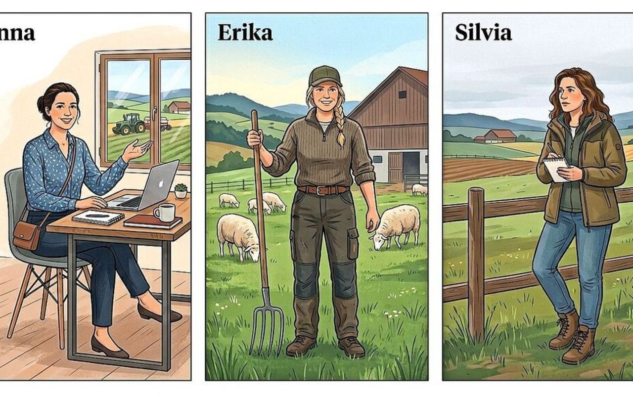 Drei (erfundene) Frauen, drei Lebenssituationen: Anna ist fürs Alter gut abgesichert, Erika minimal und bei Silvia droht Altersarmut. 