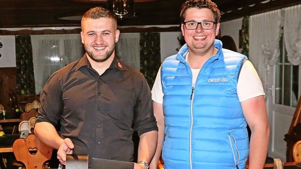 Der Bündner Marc Andri Roffler (rechts) wurde zum Nachfolger des bisherigen SBJV-Präsidenten Lukas Büeler gewählt.