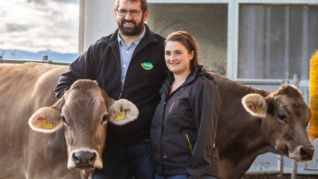 Madlen und Benno Föhn sprechen offen über den BVD-Fall auf ihrem Betrieb. Foto: Pia Neuenschwander