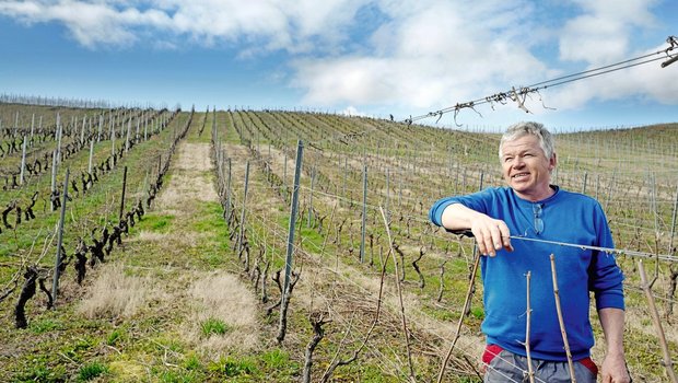 Frédéric Günter bewirtschaftetseinen Betrieb «la ferme» in Chancy GE schon in dritter Generation. Bild: Laurent Guiraud