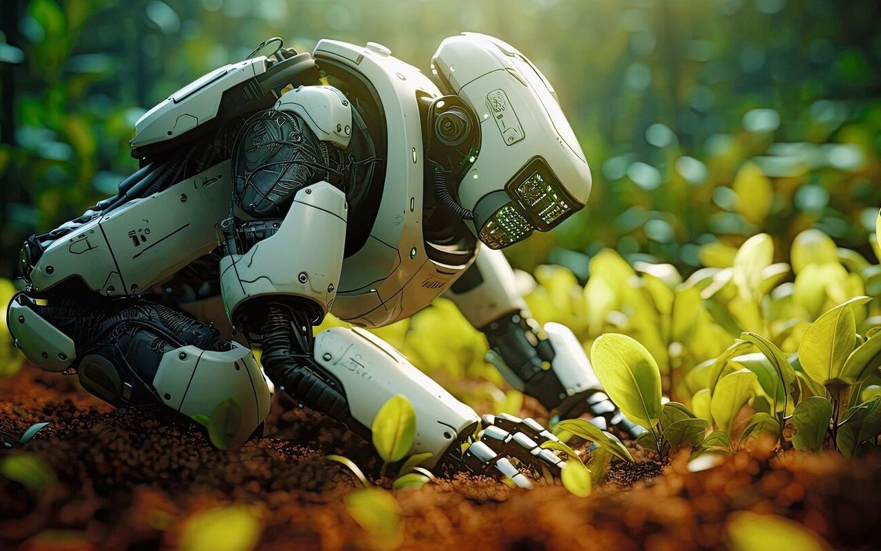 Die Landtechnik der Zukunft bringt automatisierte Systeme, welche im Ackerbau Pflanzen individuell betreuen können. Ob hier neue Systeme wie dieser Robotergärtner ausgelegt sind oder sie heutigen Maschinen ähneln werden, wird sich zeigen.