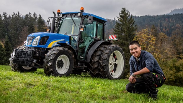 Der TraumTraktor von Jushua Zemp aus Schwarzenberg LU ist der New Holland T 4050. Bild: Pia Neuenschwander