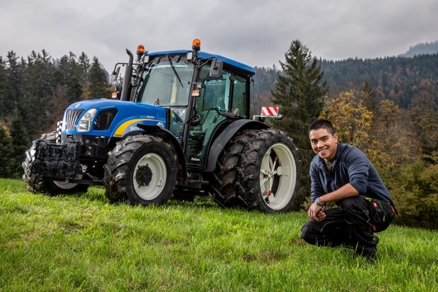 TraumTraktor: Der New Holland T 4050 von Jushua Zemp aus Schwarzenberg im Kanton Luzern Der TraumTraktor von Jushua Zemp aus Schwarzenberg LU ist der New Holland T 4050. Bild: Pia Neuenschwander