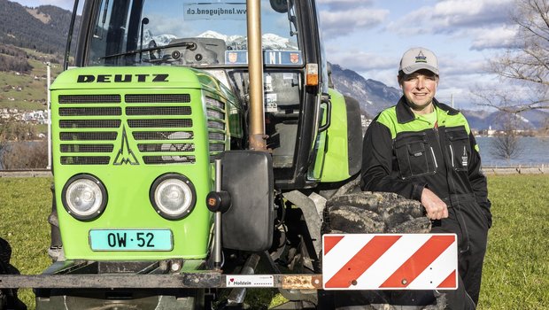 Der Deutz D 10006 ist der Traumtraktor von Heini von Flüe aus Sachseln OW. (Bild: «die grüne» / Pia Neuenschwander)