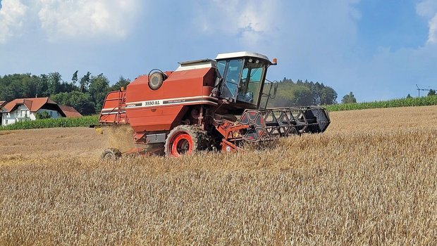 Auf dem Bild aus dem Jahr 2021 war der Laverda bereits voll im Einsatz. 